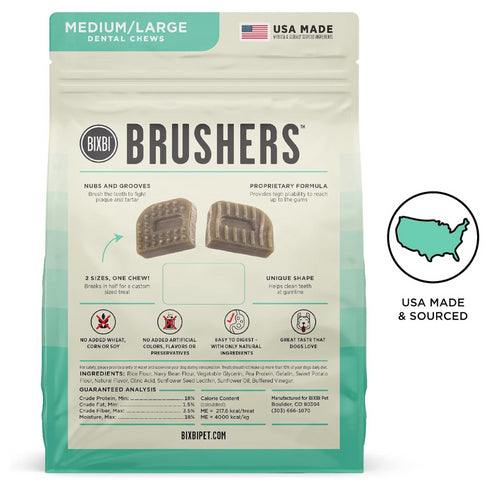 Bixbi Brushers Dog Dental Chews 27.76oz 15ct